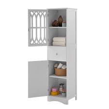 Urtr White Storage Cabinet With 2 Doors