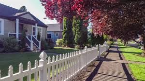 White Picket Fence Stock Footage