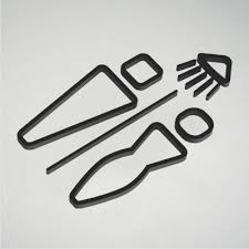 Deco Profile Pictogram Icon Door Sign