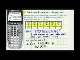 Ex Perform Exponential Regression On A