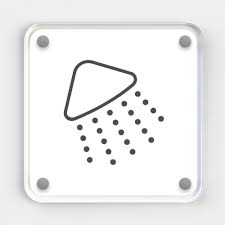 Shower Door Sign Icon Signbox