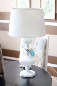 Milk Glass Lamp Lamp Makeover