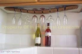 Wine Barrel Stave Wine Glass Rack