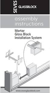 Seves Mortar Installation Instructions