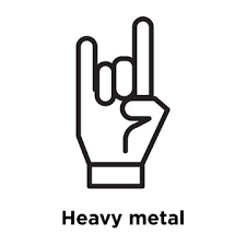 Vettoriale Stock Heavy Metal Icon