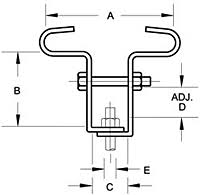 stainless steel beam clamp