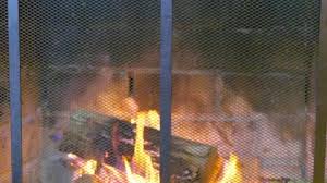 Cabin Fireplace Stock Footage Royalty