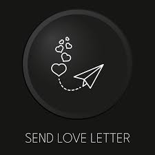 Love Letter Minimal Vector Line Icon