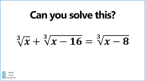 A Nice Sum Of Cube Roots Problem Mind