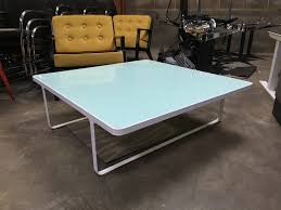 1100mm Square Glass Coffee Table