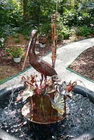 Beautiful Copper Fountains Water