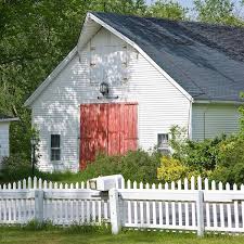 White Exterior Barn And Fence Paint