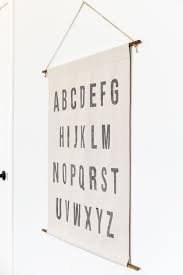Diy Alphabet Wall Hanging From Canvas