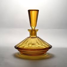 Amber Glass Perfume Bottle 1930s