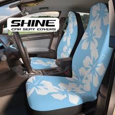 Light Blue Hawaiian Hibiscus Flower Car