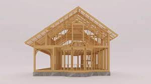 Timber Framed Houses Stock Footage