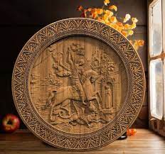 Wooden Carved Religious Wall Art