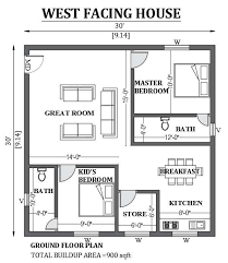 30 X30 West Facing House Design As Per