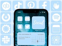 Pastel Blue Icon Pack For New Ios 14