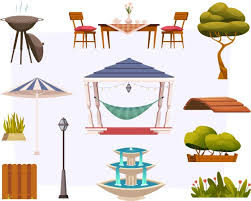 Outdoor Patio Icon Vector Images Over