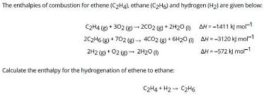 Ethene C2h4 Ethane C2h6