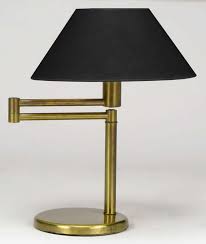 Brushed Brass Swing Arm Desk Lamp