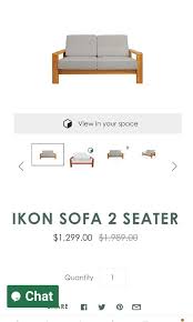 Scanteck Icon Sofa 2 Seaters Moving