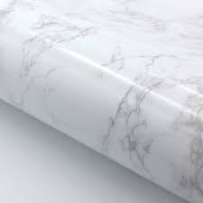 Self Adhesive White Glossy Marble Paper