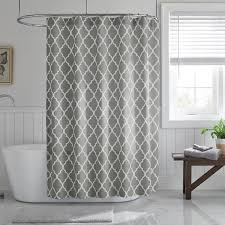 White Trellis Shower Curtain