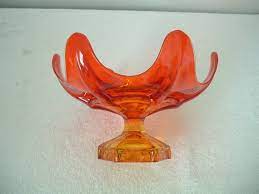 Mid Century Viking Glass Persimmon