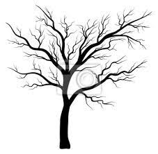Bare Tree Silhouette Vector Symbol Icon