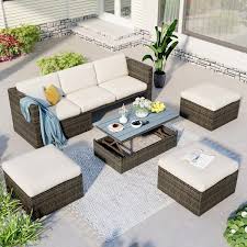 Goshadow 5 Piece Wicker Patio