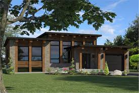 Small Contemporary House Plan 2 Beds