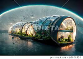 Spectacular Space Colony Glass Dome