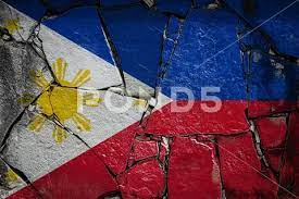National Flag Of Philippines Depicting