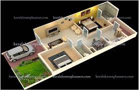 02 Bedroom Homes Ground Floor Plans 3d