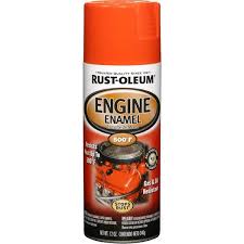 6 Pack Of 12 Oz Rust Oleum Brands 248941 Chevy Orange Automotive Engine Enamel Spray Paint