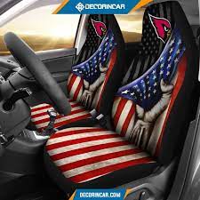 Nfl Arizona Cardinals America Flag Car