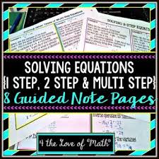 Solving Equation Guided Notes Solving
