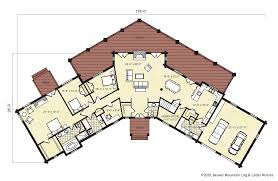 Hunter Mountain Log Home Floor Plan
