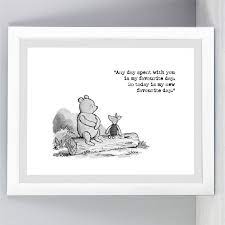 Winnie The Pooh Quote Print Classic