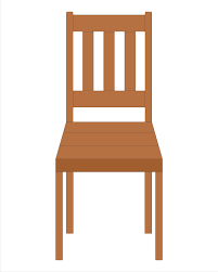Wood Chair Icon Simple Furniture