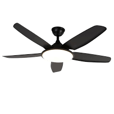 Modern Ceiling Fan Black With Remote