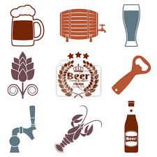 Beer Icon Set With Beer Bottle Tap
