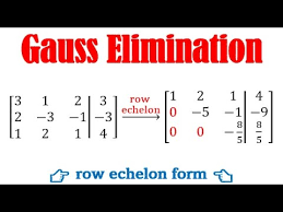 Gauss Elimination Method 3x Y 2z