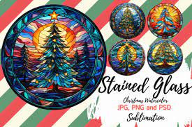 Tree Stained Glass Clipart