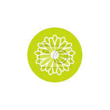 Green Flat Icon Of Chrysanthemum Flower