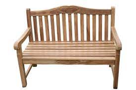 Solid Teak 3 Seater Garden Bench With