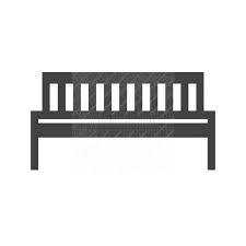 Bench Glyph Icon Iconbunny