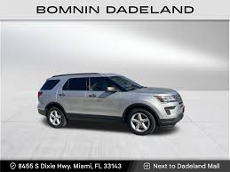 used 2018 silver ford explorer base for